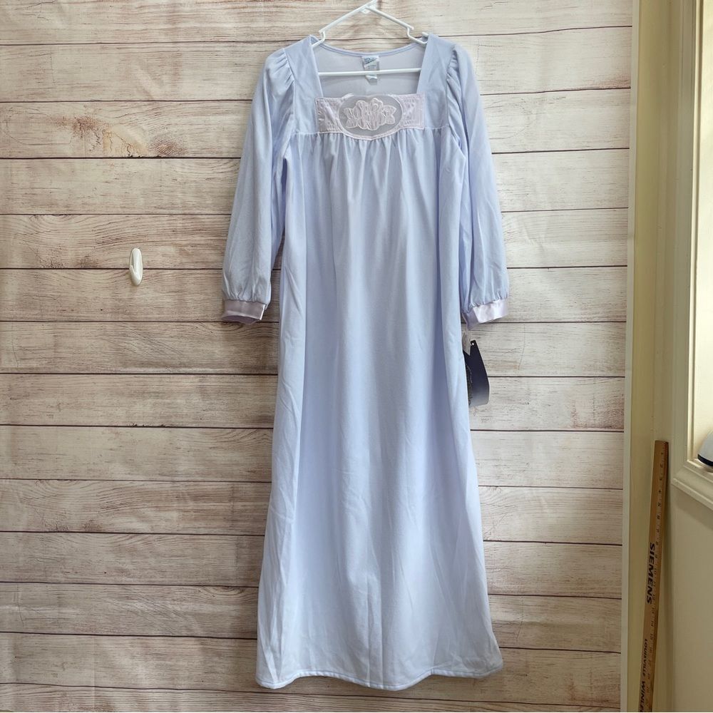VINTAGE NEW WITH TAGS KATZ LONG‎ GOWN IN BABY BLUE